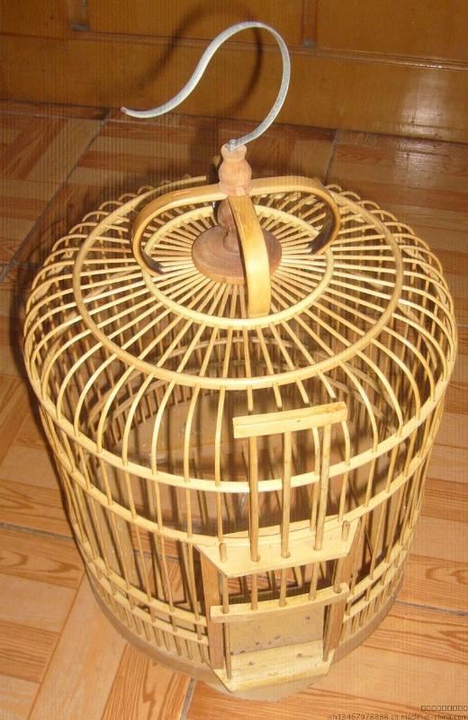 江桥竹藤生态装饰工艺品厂家批发定做竹制鸟笼 宠物笼 装饰鸟笼--点击浏览大图